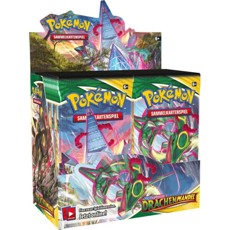 Pokémon Drachenwandel 36er Display Deutsch – offizielles Produktbild